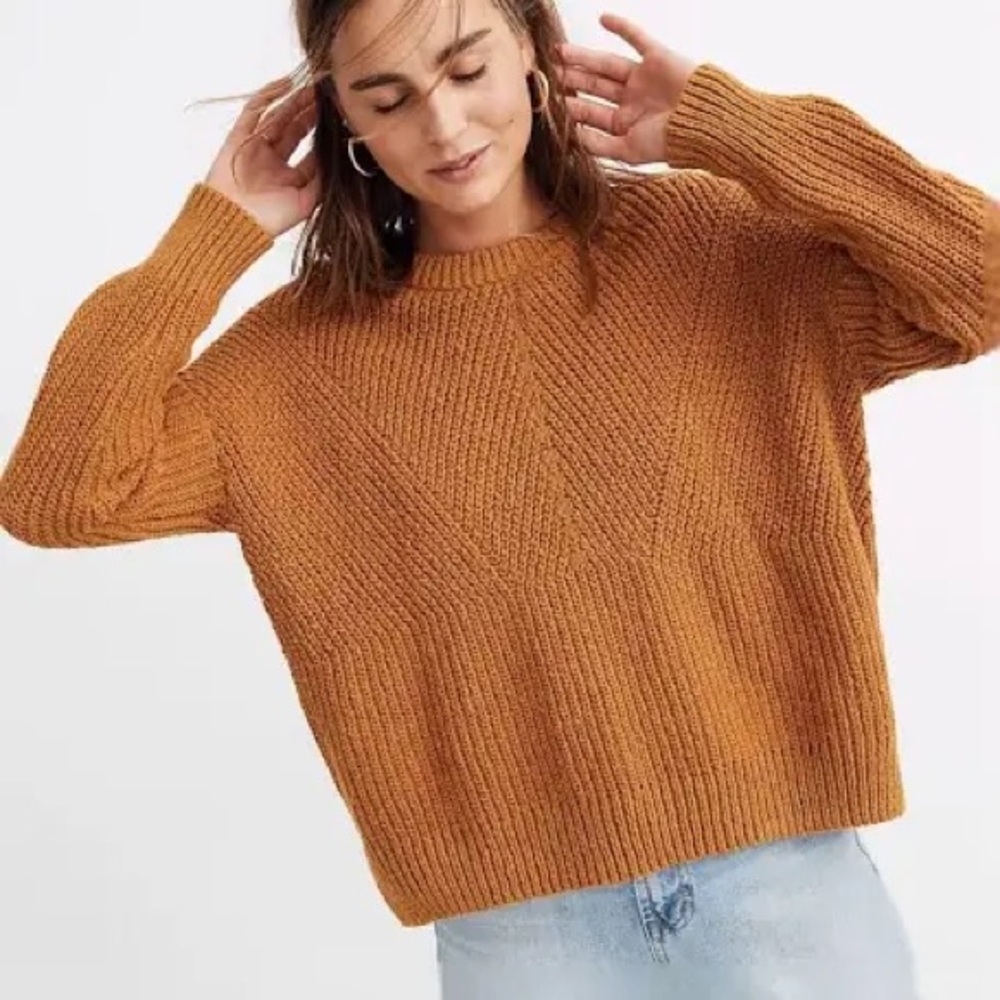 Madewell Joslin Pullover Sweater in Golden Harvest size M